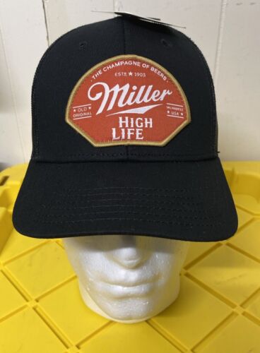 Miller High Life Cap Mad Engine SnapBack Adjustable Black Adult