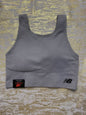 New Balance Medium Impact Sports Bra Smokey Gray Size M Removable Cup CUTE!