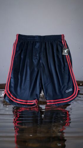 Champion Basketball Shorts Mens~Size Small Blue Mesh~Red Stripes~ Gym NEW