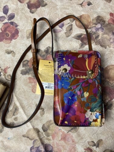 PATRICIA NASH Mini Cross-Body Bag MARINELLA Convertible Wristlet Sunmer Florals