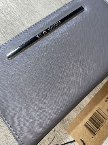 STEVE MADDEN WALLET WRISTLET GRAY BZIPPY ~ORGANIZER￼~ SOFT TEXTURE~CLASSY