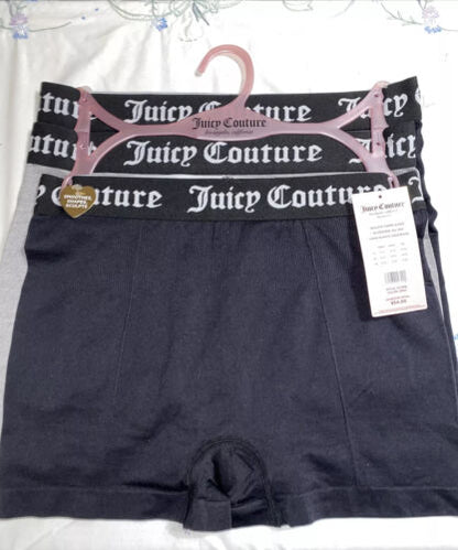 Juicy Couture 3Pack JC71656 Shorts Seamless Shaping Women’s Black & Gray COMFY!