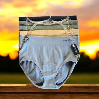 NAUTICA NT9948 - 5 Pack High-Waist Fit Briefs Plus Size ~GREAT FIT!