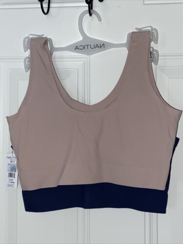 NÁUTICA 2PACK INTIMATES LOUNGE SIZE 2XL BRAS LASER CUT -NT6265 -BEAUTIFUL!