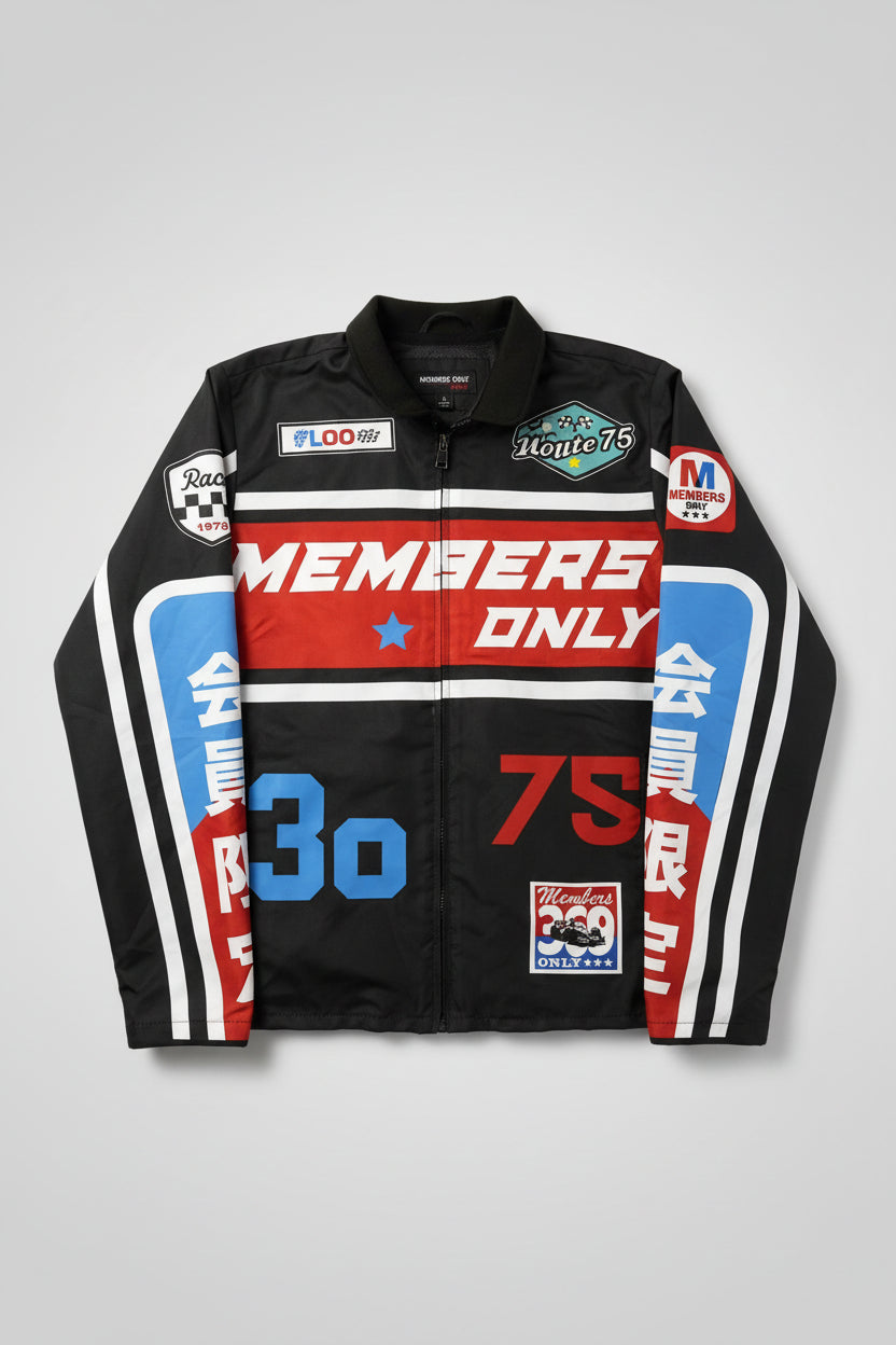 Members Only Windbreaker Shell Jacket MO75 - Sport Engineered Multicolor NWT