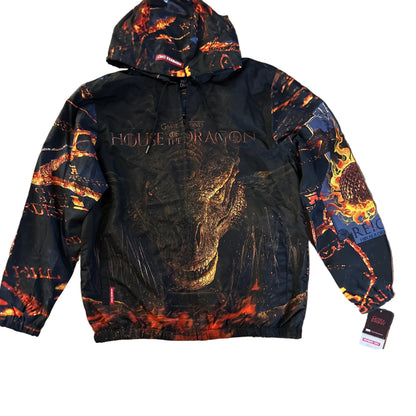 Members Only Windbreaker Shell Jacket MWO019813 - House of Dragon Multicolor NWT