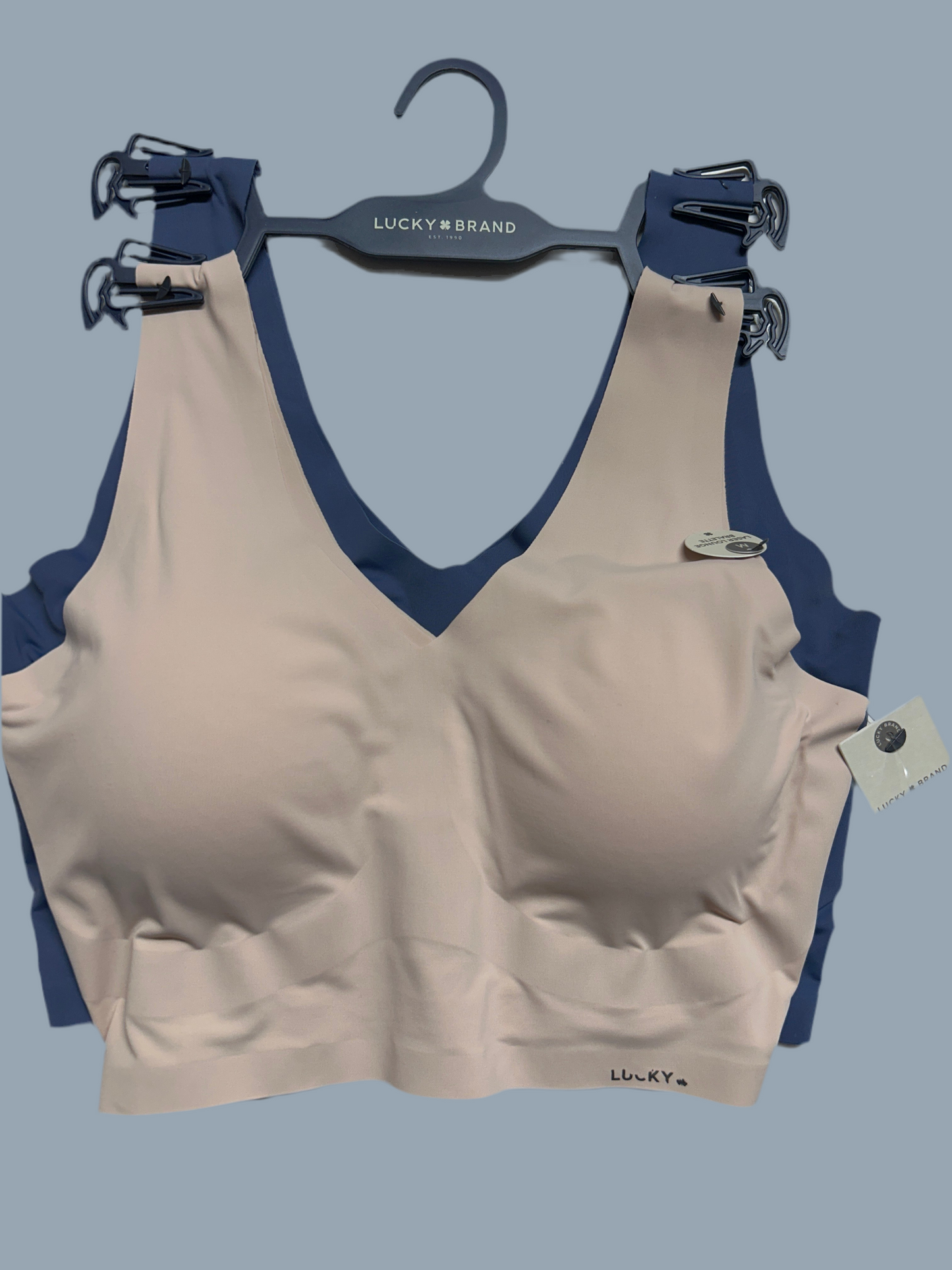 Lucky Brand Set of 2 Seamless Laser Cut Bras LVD19052 Sze M~ RARE FINDING!!!