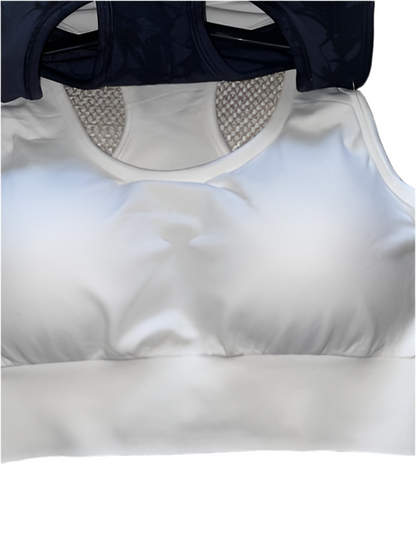 90 Degree By Reflex High Perform.Full Support Sport Bra Set-Two M- TIE DIE $58