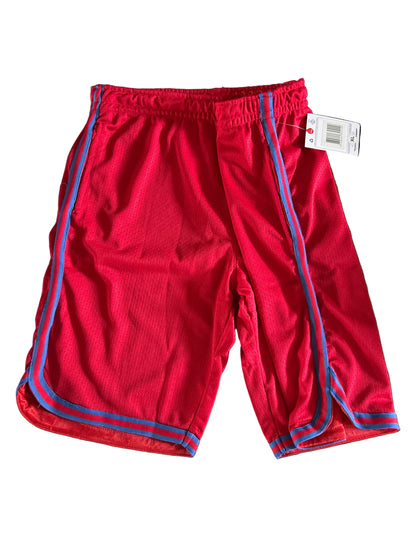 Champion Authentic Athleticwear Mesh Shorts - Red cvwith Blue & Red Ribbons