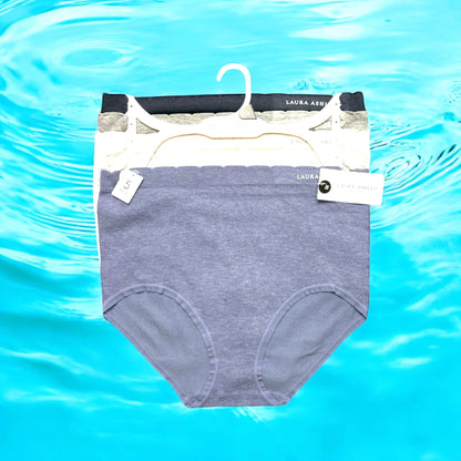 LAURA ASHLEY~5 Pack FIT PANTIES~MULTICOLOR~ STYLE # LS6962~ALL PLUS SIZES~GREAT FIT!
