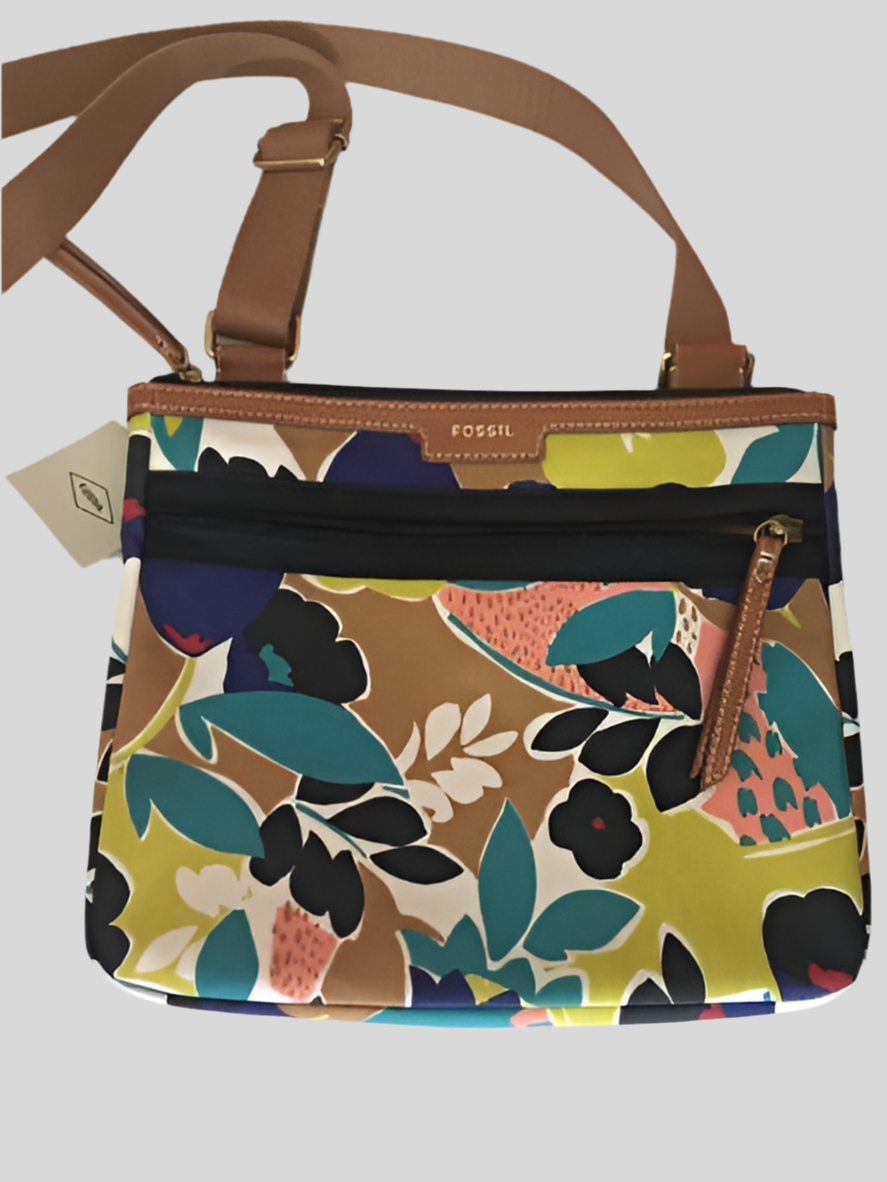 Fossil Eliza Bright Multicolored Crossbody Messenger Bag Purse  NEW $98