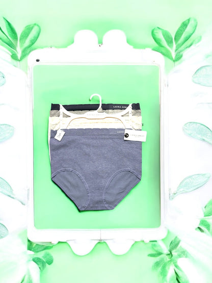 LAURA ASHLEY~5 Pack FIT PANTIES~MULTICOLOR~ STYLE # LS6962~ALL PLUS SIZES~GREAT FIT!