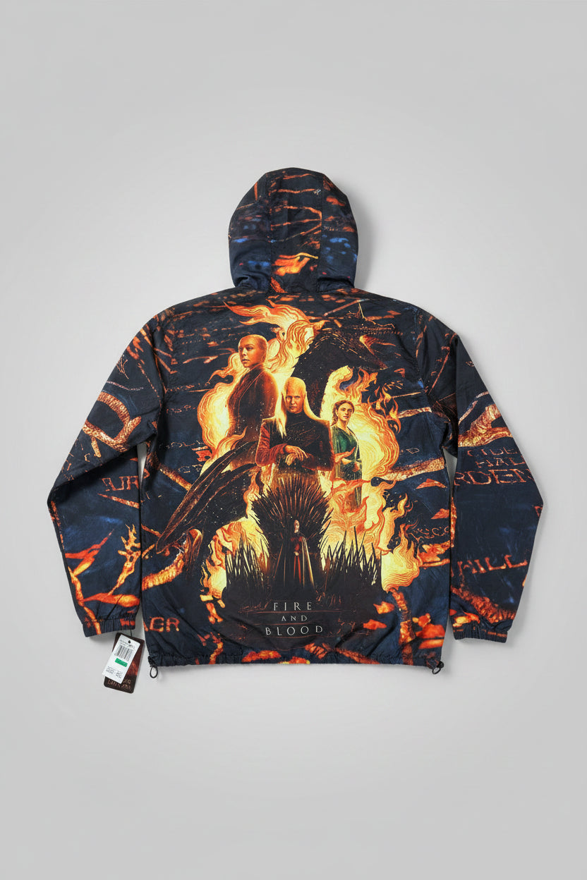 Members Only Windbreaker Shell Jacket MWO019813 - House of Dragon Multicolor NWT