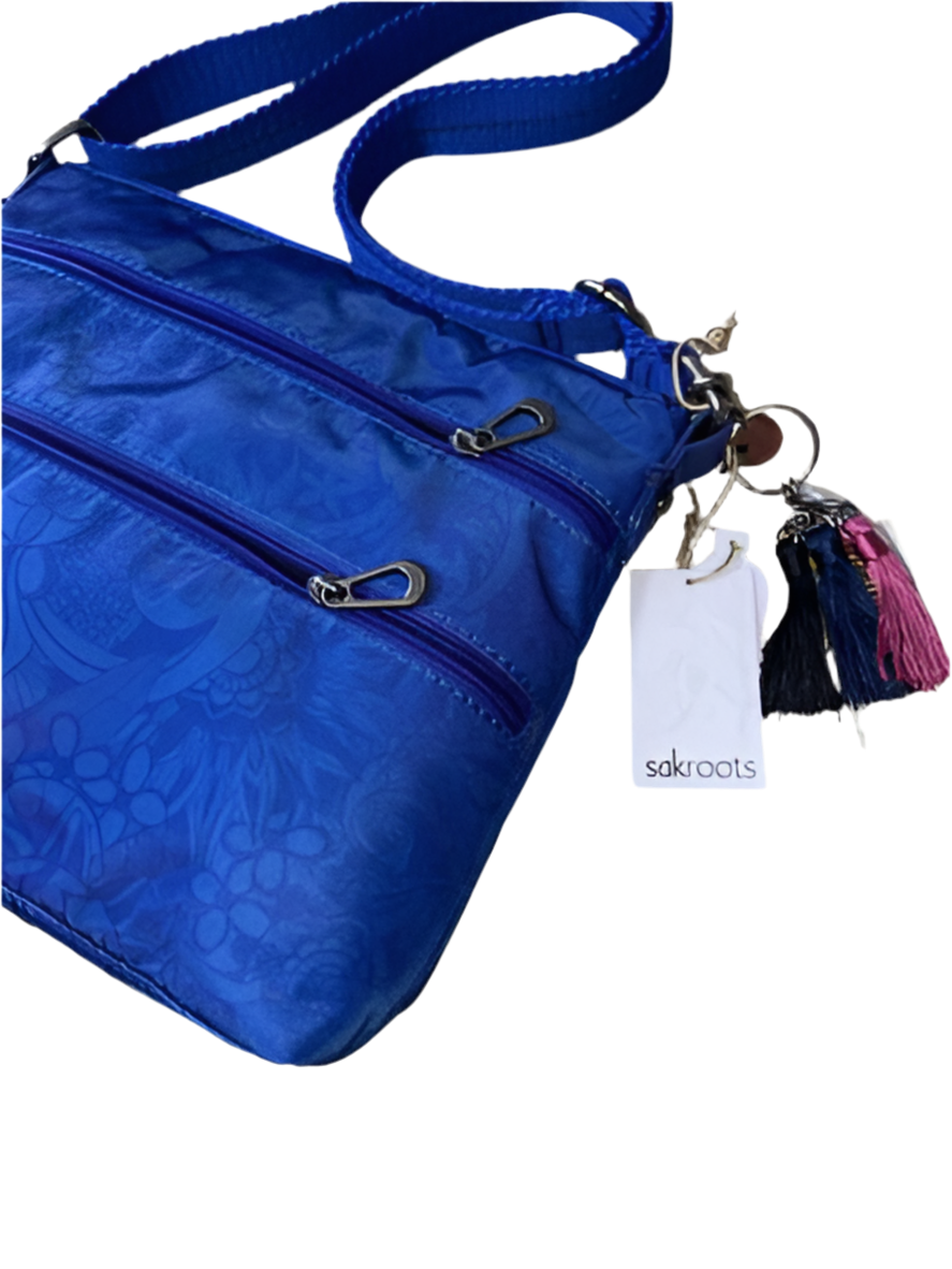 SAKROOTS Basic XBDY Style 108778 COBALT-  ART FOR A CAUSE Handbag  BEAUTIFUL !!!