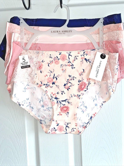 LAURA ASHLEY~5 Pack FIT PANTIES~MULTICOLOR~ STYLE # L3284~ALL SIZES~GREAT FIT!