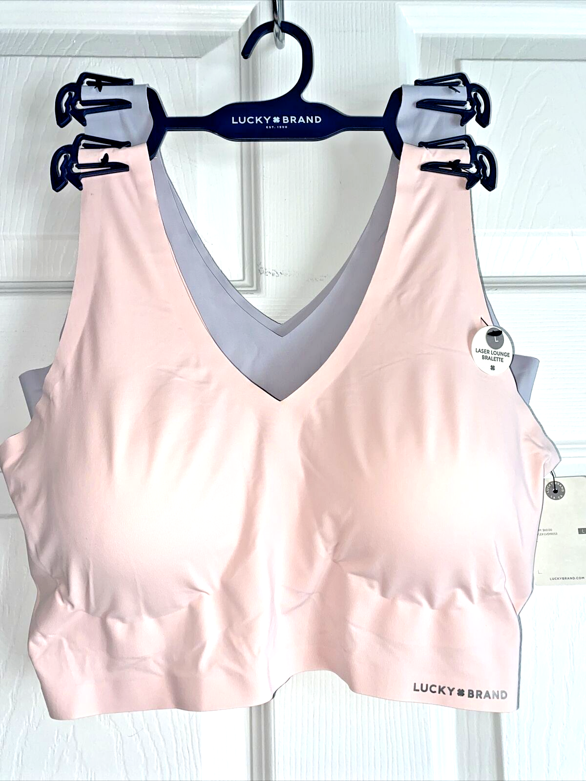 Lucky Brand Set~2 Seamless Laser Cut Bras LVD19053~Sz.M~Multicolor ~UNIQUE