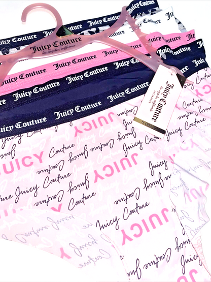 Juicy  Couture Women's Cute & Curvy Bikini NO PANTY LINES~5 Pc Set~MEDIUM~JC7242