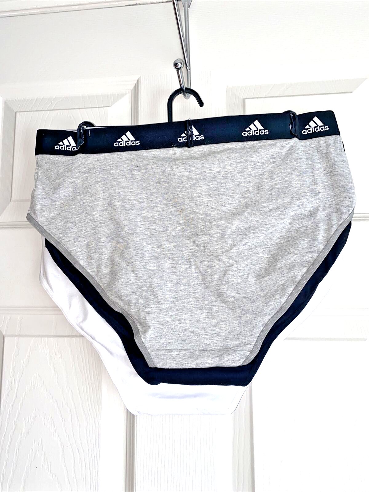 Adidas Women's 3-PK Cotton Hipster Underwear 4A1H34 (Size M) NWT MSRP $36