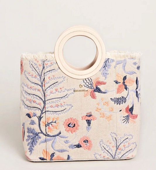 Spartina 449 Resort Tote Bellinger Floral Branch~Multicolor Embroidery -CLASSY!!