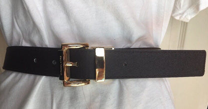 MICHAEL KORS BELT REVERSIBLE BROWN MK LOGO/BROWN TEXTURE GOLD BUCKLE LIST 58$