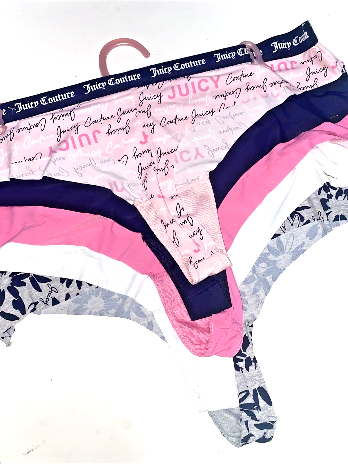 Juicy Couture Women's Cute & Curvy  THONG~NO PANTY LINES~5 Pc Set~XL~JC8239~SEXY
