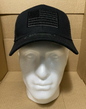 Highland Tactical Hat Black With US Flag Snap Adjustable Go USA!!!
