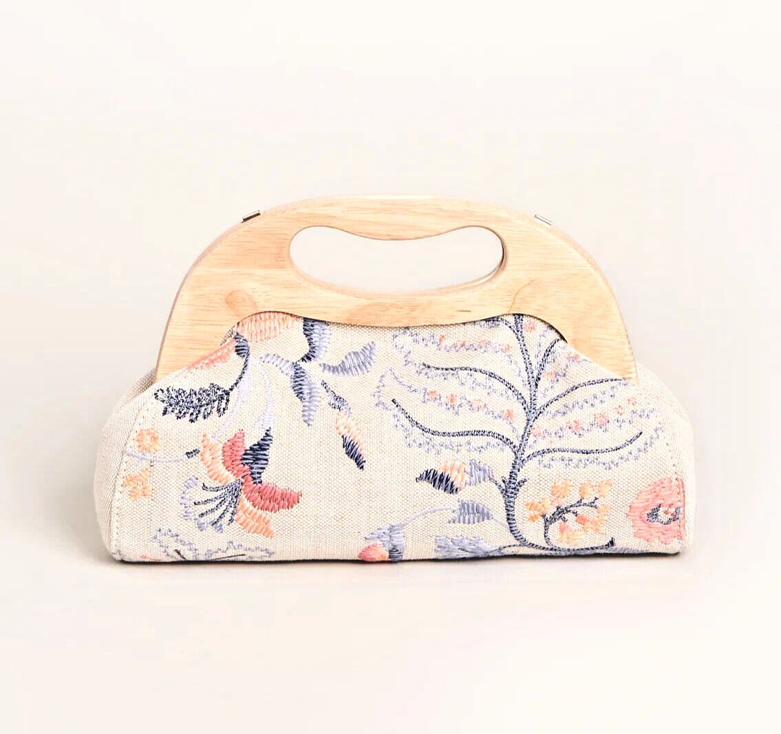 SPARTINA 449 MIRANDA CLUTCH BELLINGER FLORAL BRANCH CODE 366807 NWT~REAR FIND!!!