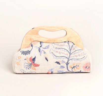 SPARTINA 449 MIRANDA CLUTCH BELLINGER FLORAL BRANCH CODE 366807 NWT~REAR FIND!!!