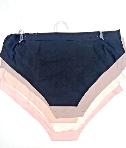 Laura Ashley LACE Hipster Panties Large~5Pk SEXY Multicolor~Style LA9527~NO SHOW