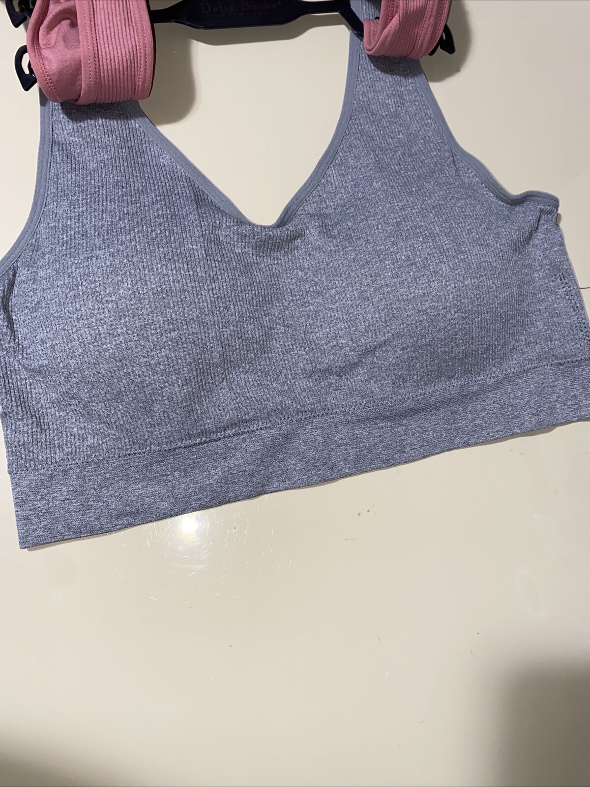 NEW Delta Burke 2-Pack Seamless Bras Size 2X Soft Comfort Lounge Removable Pads