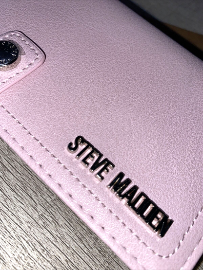STEVE MADDEN Woman's Wallet Light Pink Soft Textured ~ BEAUTIFUL MSRP $48