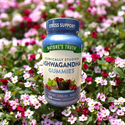Nature's Truth~Ashwagandha Gummies 300 mg 120 ct~Natural Cherry Flavor~NON GMO~