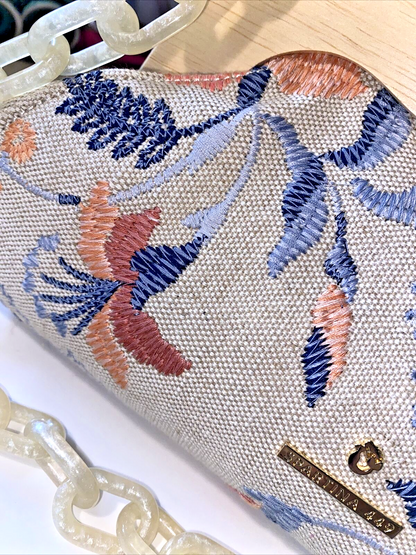 SPARTINA 449 MIRANDA CLUTCH BELLINGER FLORAL BRANCH CODE 366807 NWT~REAR FIND!!!
