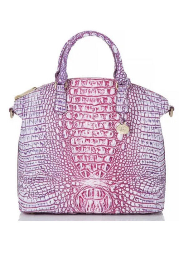 Brahmin Large Duxbury Satchel Bag Boysenberry Ombre Melbourne~Genuine Leather❤️