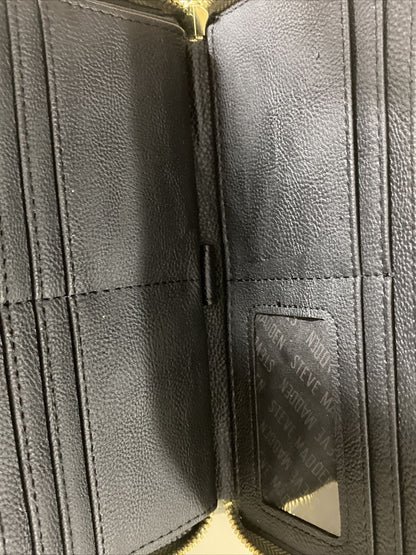 STEVE MADDEN WALLET WRISTLET SAGE SOFT TEXTURE ZIP AROUND MADDEN STYLE!!!!