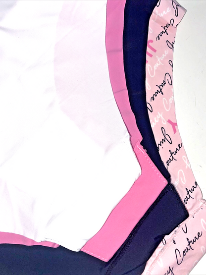 Juicy  Couture Women's Cute & Curvy Bikini NO PANTY LINES~5 Pc Set~LARGE~JC7242