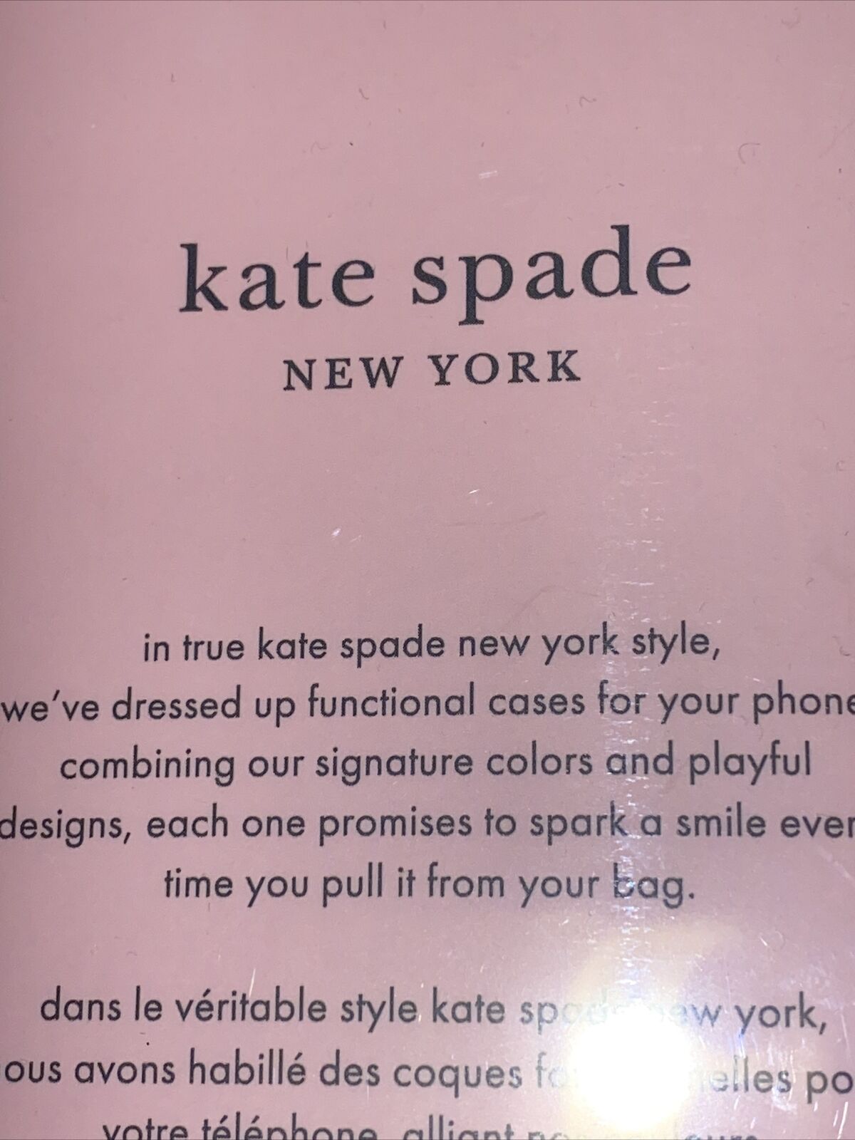 Kate Spade New York Protective Case iPhone 13 Pro Max Pink Rhinestone 6.7 UNIQUE