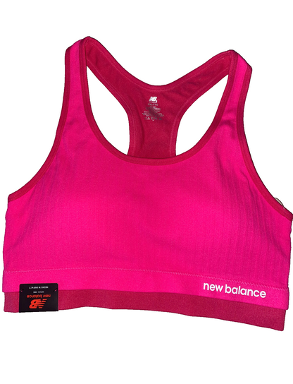 New Balance Medium Impact Sports Bra Style # R000222 Alpha Pink￼ Size XXL
