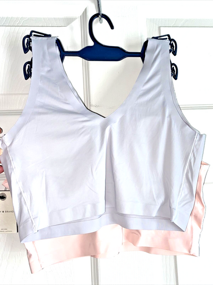 Lucky Brand Set~2 Seamless Laser Cut Bras LVD19053~Sz.M~Multicolor ~UNIQUE