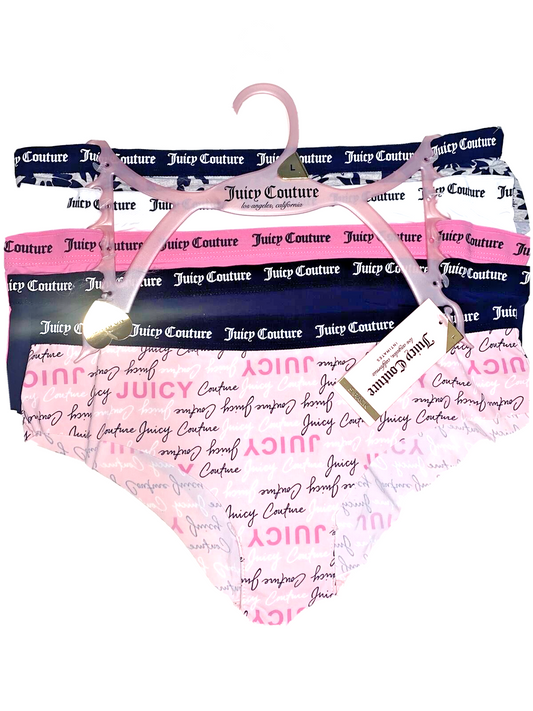 Juicy  Couture Women's Cute & Curvy Bikini NO PANTY LINES~5 Pc Set~LARGE~JC7242