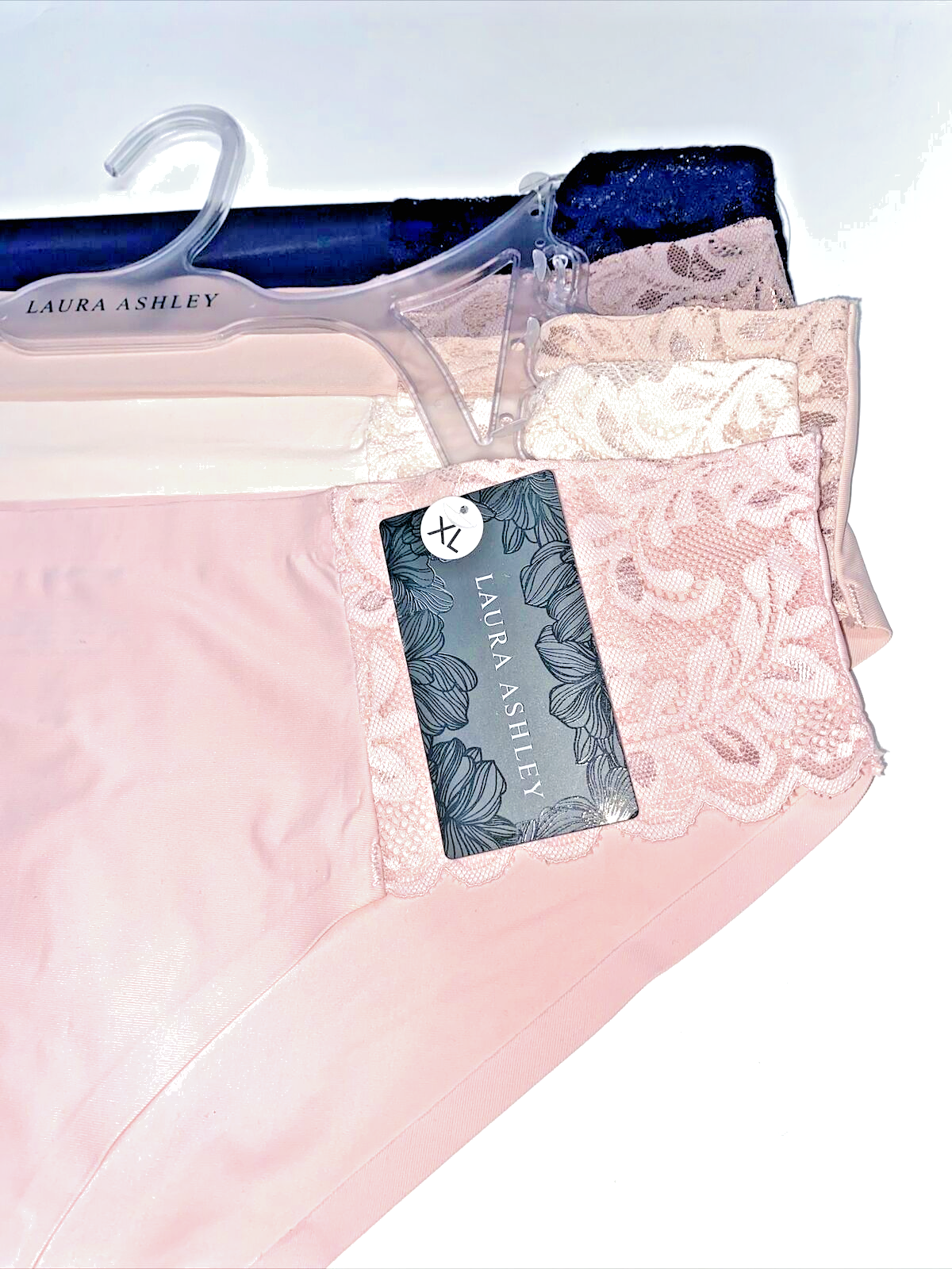 Laura Ashley LACE Hipster Panties Sma~5Pk SEXY Multicolor~ \Style LA9527~NO SHOW