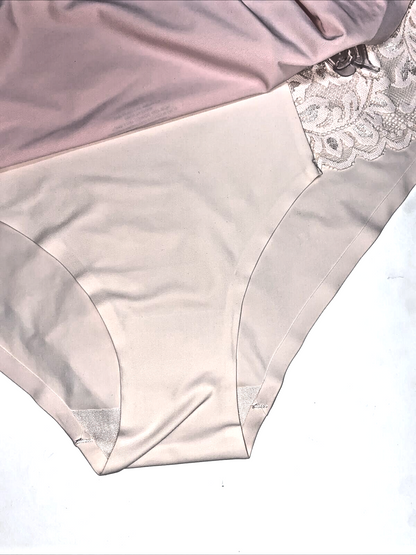 Laura Ashley LACE Hipster Panties Large~5Pk SEXY Multicolor~Style LA9527~NO SHOW