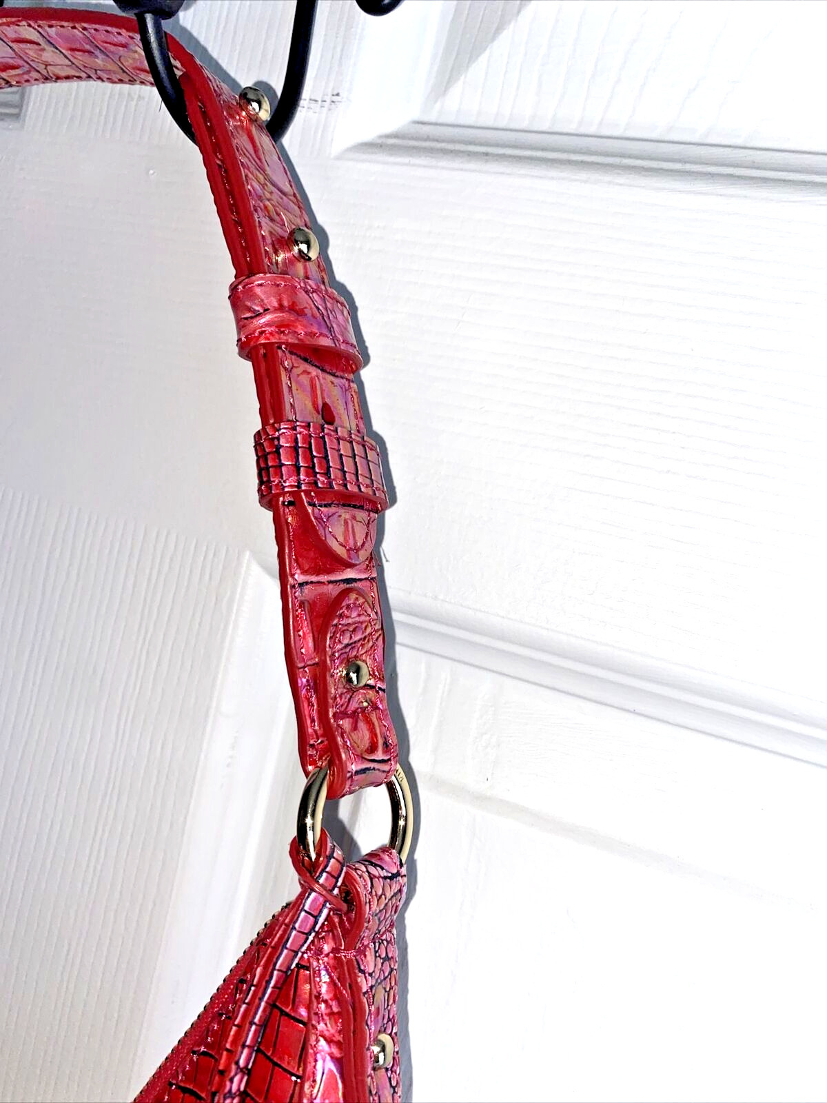 Brahmin Tabitha Shoulder Bag Dragonfruit Ombre Mini Melbourne Genuine Leather