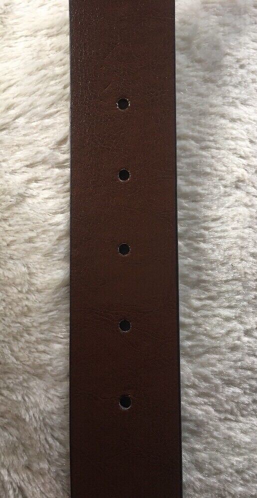 MICHAEL KORS BELT REVERSIBLE CHOCOLATE TO LUGGAGE MK LOGO GOLD BUCKLE MSRP $48