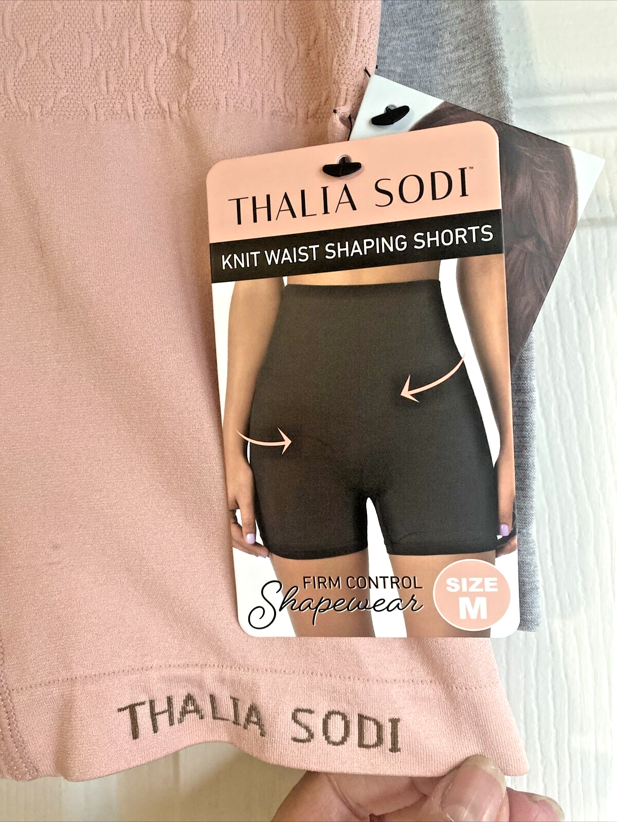 Thalia Sodi Knit Waist Shaping Shorts~Firm Control Shapewear~ MED ~3 Pk~Style ❤