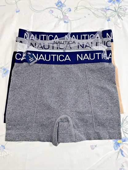 NAUTICA INTIMATES NT4027 - 3 PACK  SUPER SOFT BOYLEGS SEAMLESS  SHORTS GREAT FIT