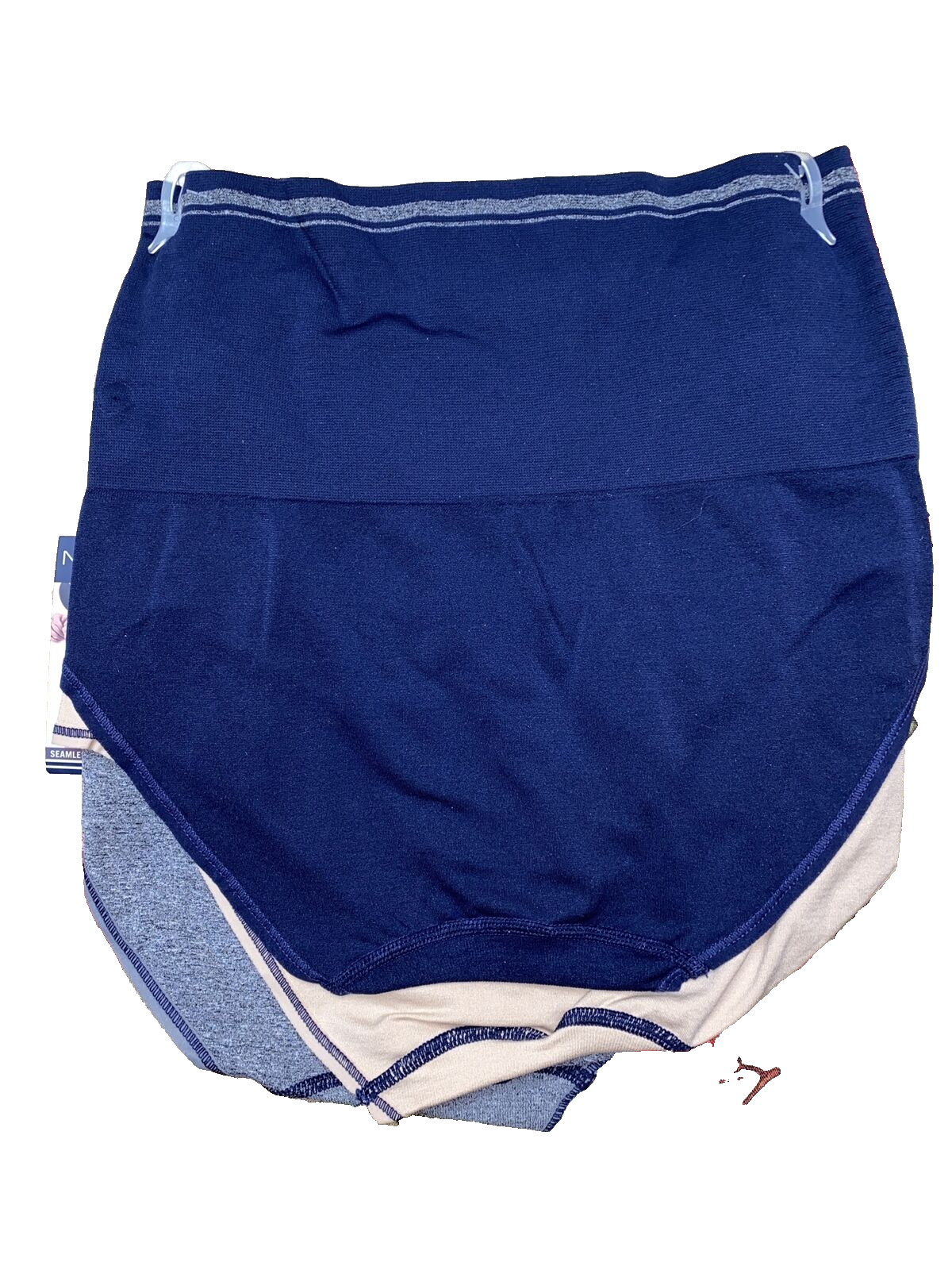 NAUTICA INTIMATES NT7676 3PKD SEAMLESS SHAPING BRIEF PANTIES GREAT FIT! XLARGE