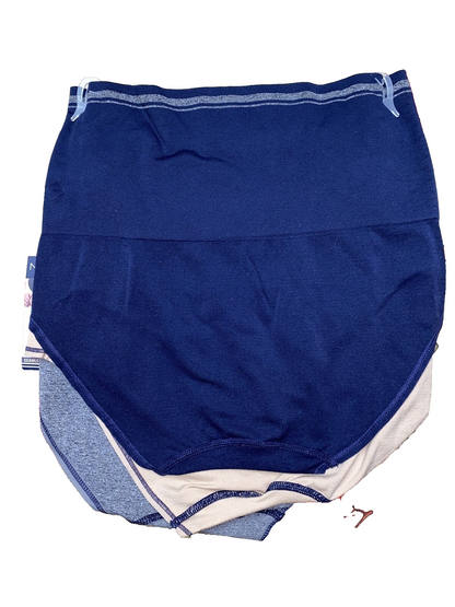 NAUTICA INTIMATES NT7676 3PKD SEAMLESS SHAPING BRIEF PANTIES GREAT FIT! XLARGE