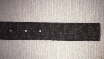 MICHAEL KORS BELT REVERSIBLE BROWN MK LOGO/BROWN TEXTURE GOLD BUCKLE LIST 58$