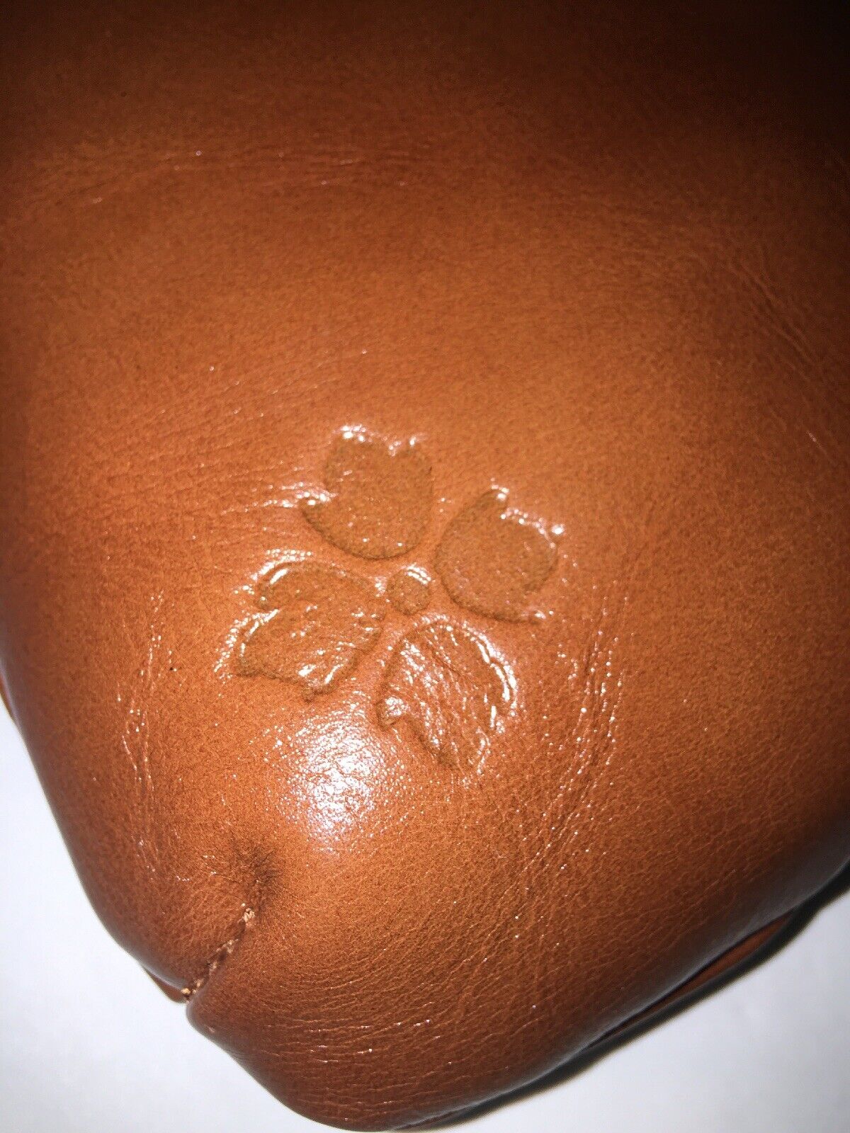 PATRICIA NASH~Savena Burnished Brown Leather Wristlet ~Gold Kiss Lock ~FANCY!!!